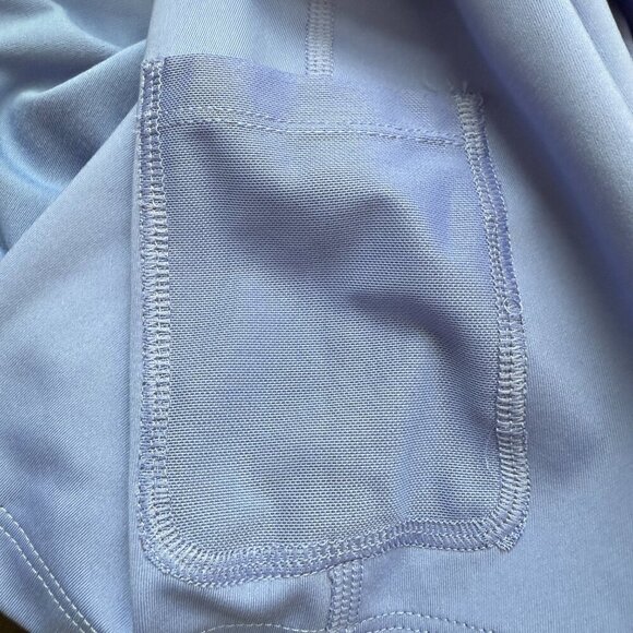 Girlfriend Collective Alpine Lola V-Neck Mini Dress Women's Small Blue Tennis - Picture 11 of 12